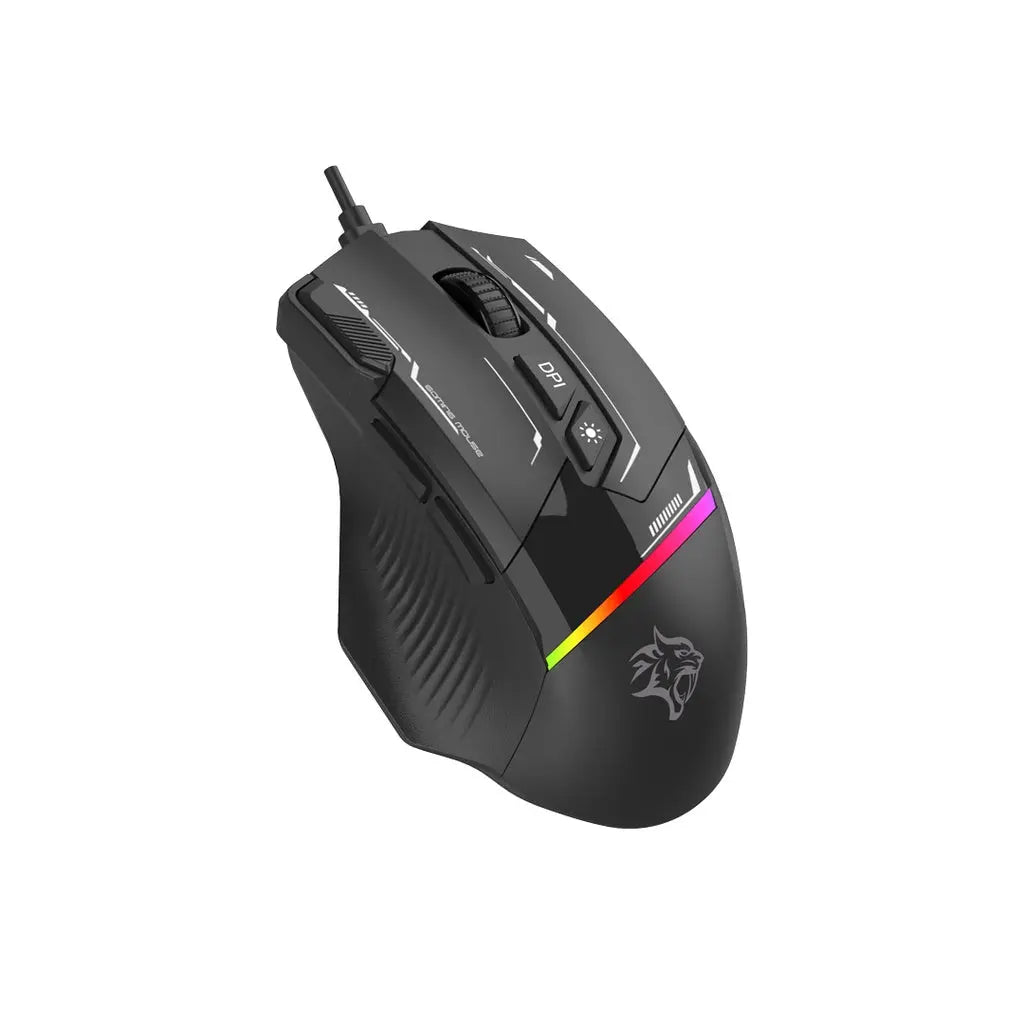 Porodo Gaming 8D RGB Wired Mouse DPI 7200 - Black Porodo Gaming 8D RGB Wired Mouse DPI 7200 - Black