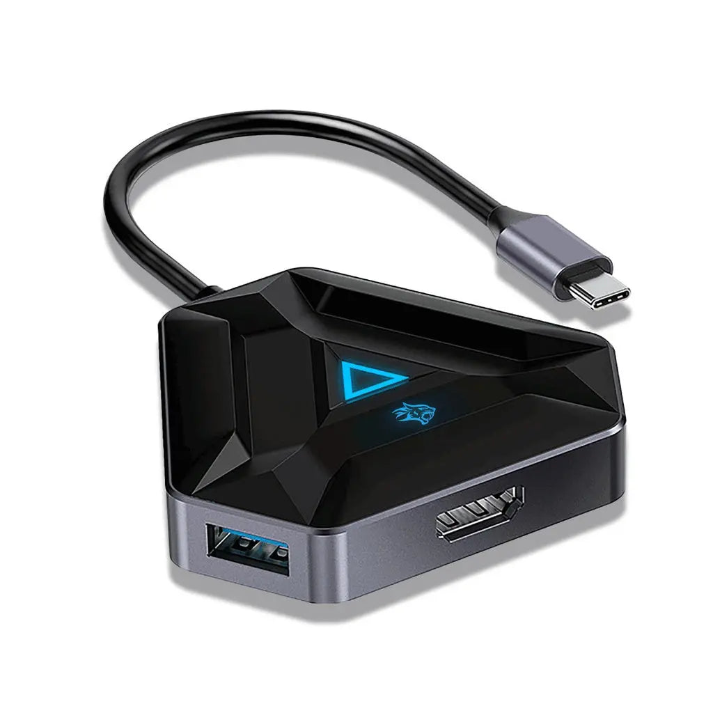 Porodo Gaming 6in1 USB-C Hub Type-C PD 100W HDMI USB SD MicroSD - Black Porodo Gaming 6in1 USB-C Hub Type-C PD 100W HDMI USB SD MicroSD - Black