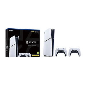 Sony PlayStation®5 Digital Edition Console - Two DualSense® Wireless Controllers Bundle (model group - slim)