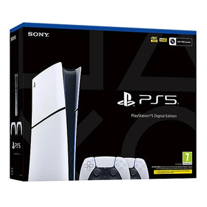 Sony PlayStation®5 Digital Edition Console - Two DualSense® Wireless Controllers Bundle (model group - slim)