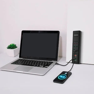 Porodo 85W Multi-Port USB Charging HUB - Black