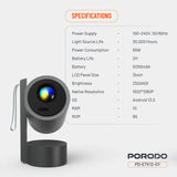 Porodo Full HD Smart Projector - Gray