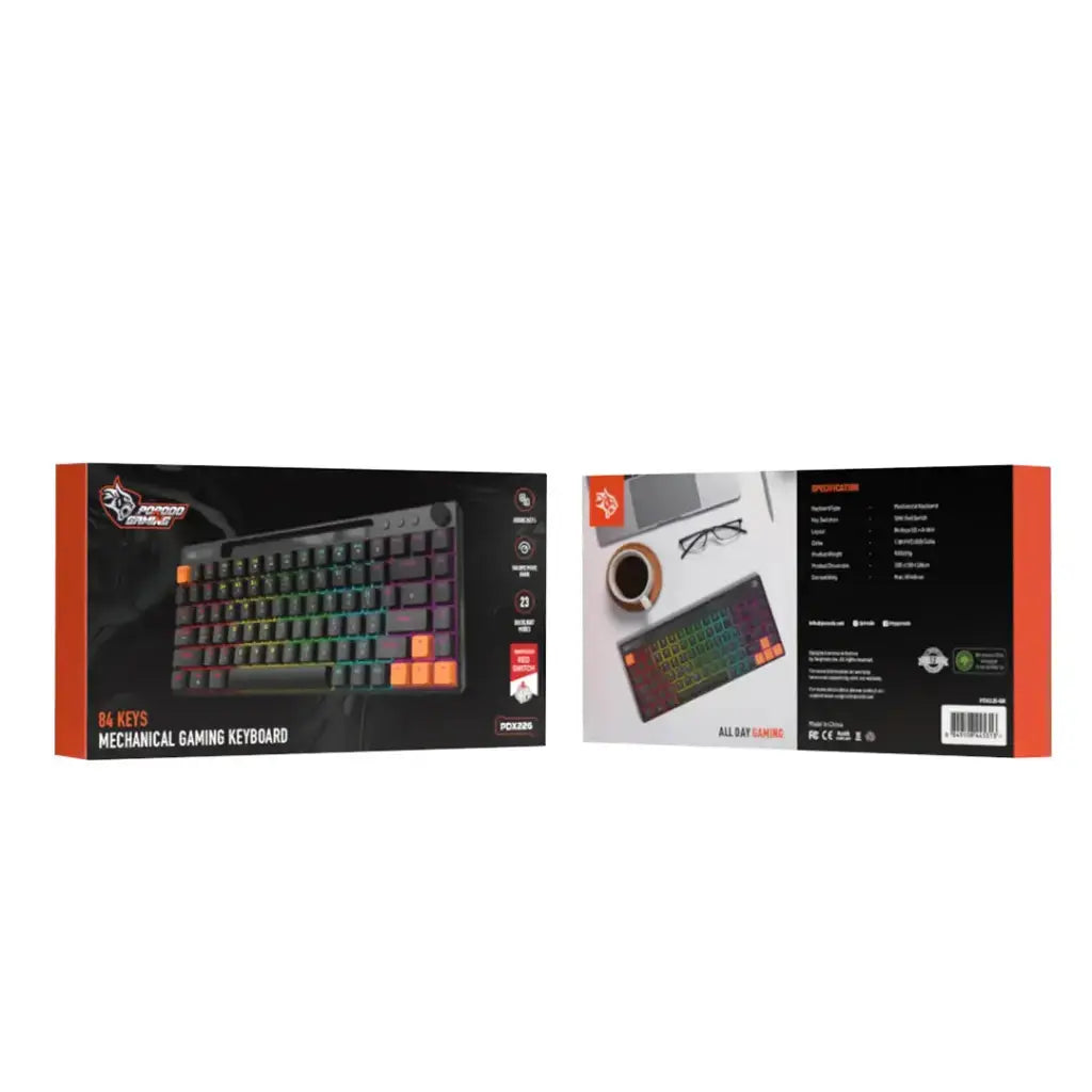 Porodo Gaming 84 Keys Mechanical Gaming Keyboard Porodo Gaming 84 Keys Mechanical Gaming Keyboard