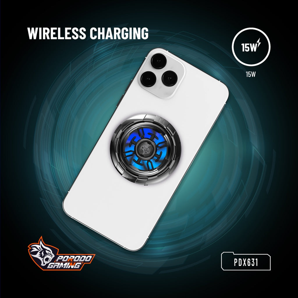 Porodo Gaming Freezing Semiconductor Charging Magsafe - Black
