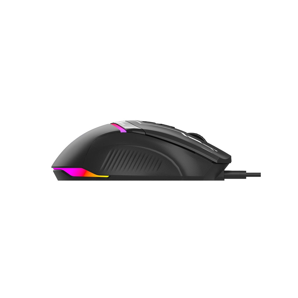 Porodo Gaming 8D RGB Wired Mouse DPI 7200 - Black