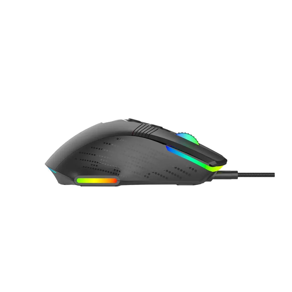 Porodo Gaming 9D Wired Mouse DPI 12800 with 13 Modes RGB Light - Black Porodo Gaming 9D Wired Mouse DPI 12800 with 13 Modes RGB Light - Black