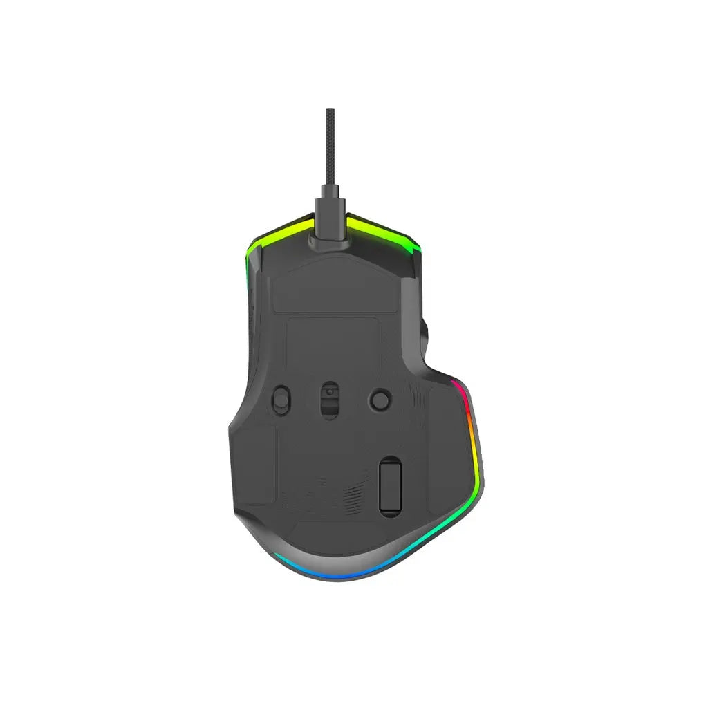 Porodo Gaming 9D Wired Mouse DPI 12800 with 13 Modes RGB Light - Black Porodo Gaming 9D Wired Mouse DPI 12800 with 13 Modes RGB Light - Black