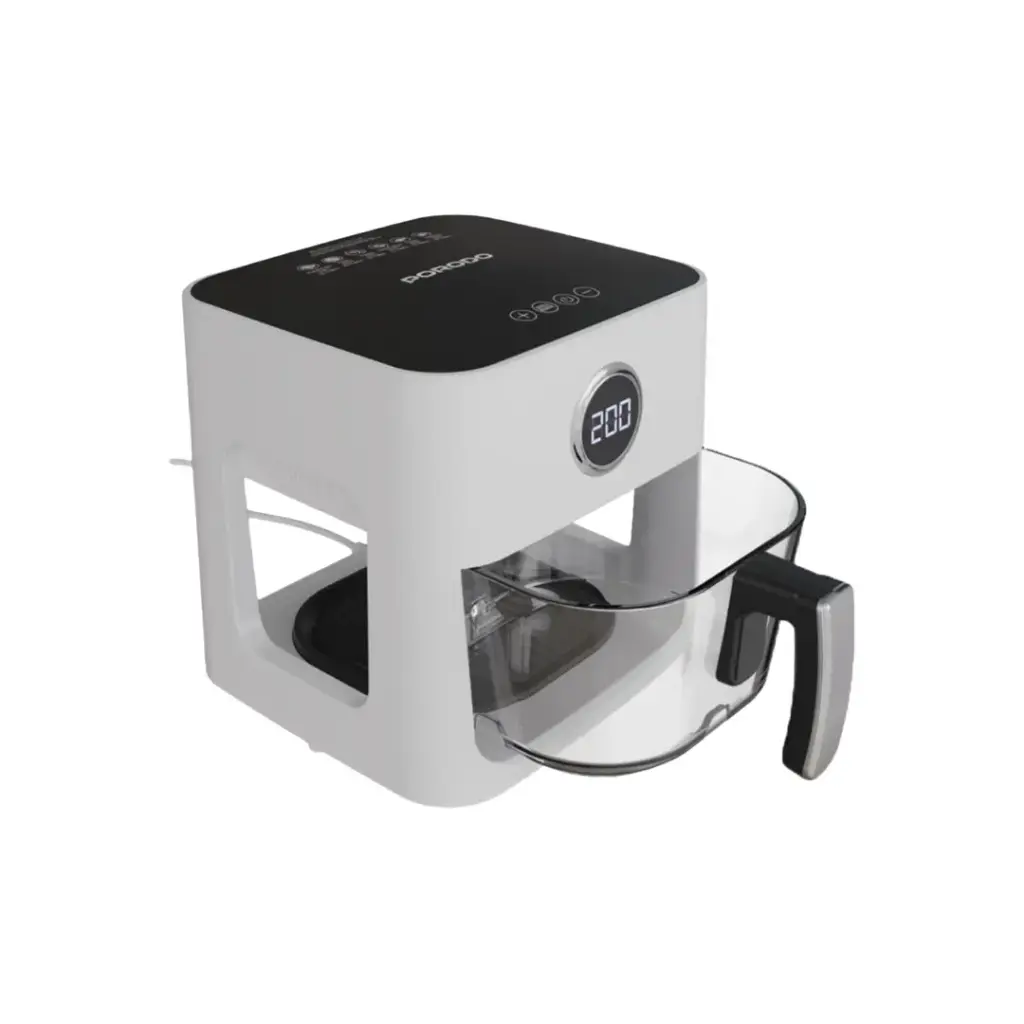 Porodo Lifestyle 5L Glass Pot Air Fryer - White