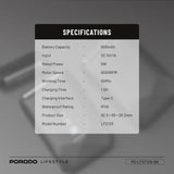 Porodo Lifestyle Dual-Blade Pocket Shaver - Black