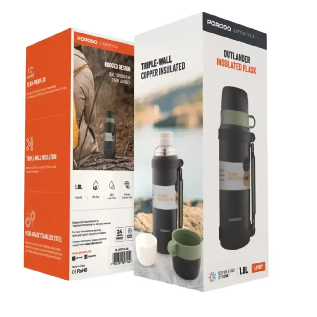 Porodo Lifestyle Insulation Flask - Black Porodo Lifestyle Insulation Flask - Black