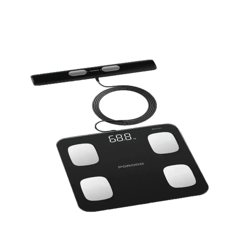 Porodo Lifestyle Precise Analysis Smart Scale - Black Porodo Lifestyle Precise Analysis Smart Scale - Black