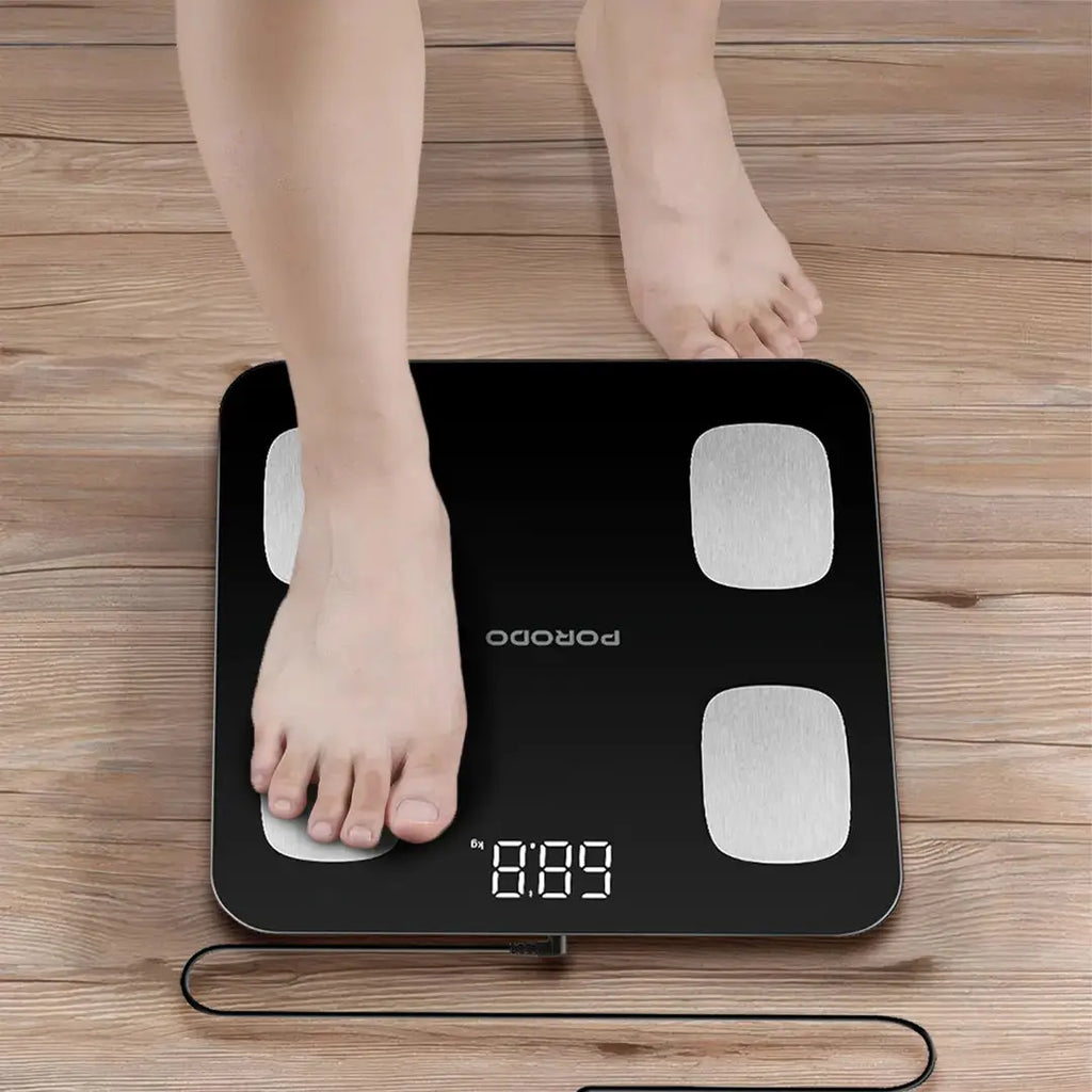 Porodo Lifestyle Precise Analysis Smart Scale - Black Porodo Lifestyle Precise Analysis Smart Scale - Black