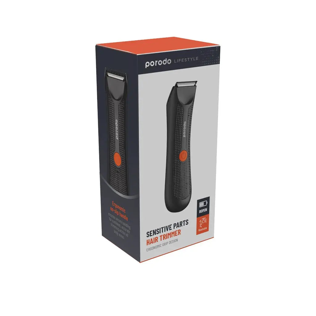 Porodo Lifestyle Sensitive Parts Hair Trimmer Ergonomic Grip Design Porodo Lifestyle Sensitive Parts Hair Trimmer Ergonomic Grip Design