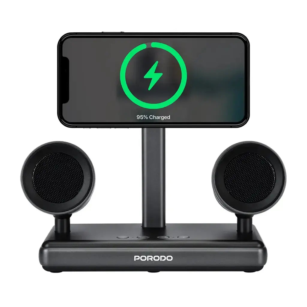 Porodo Speaker Charging Dock - Black Porodo Speaker Charging Dock - Black
