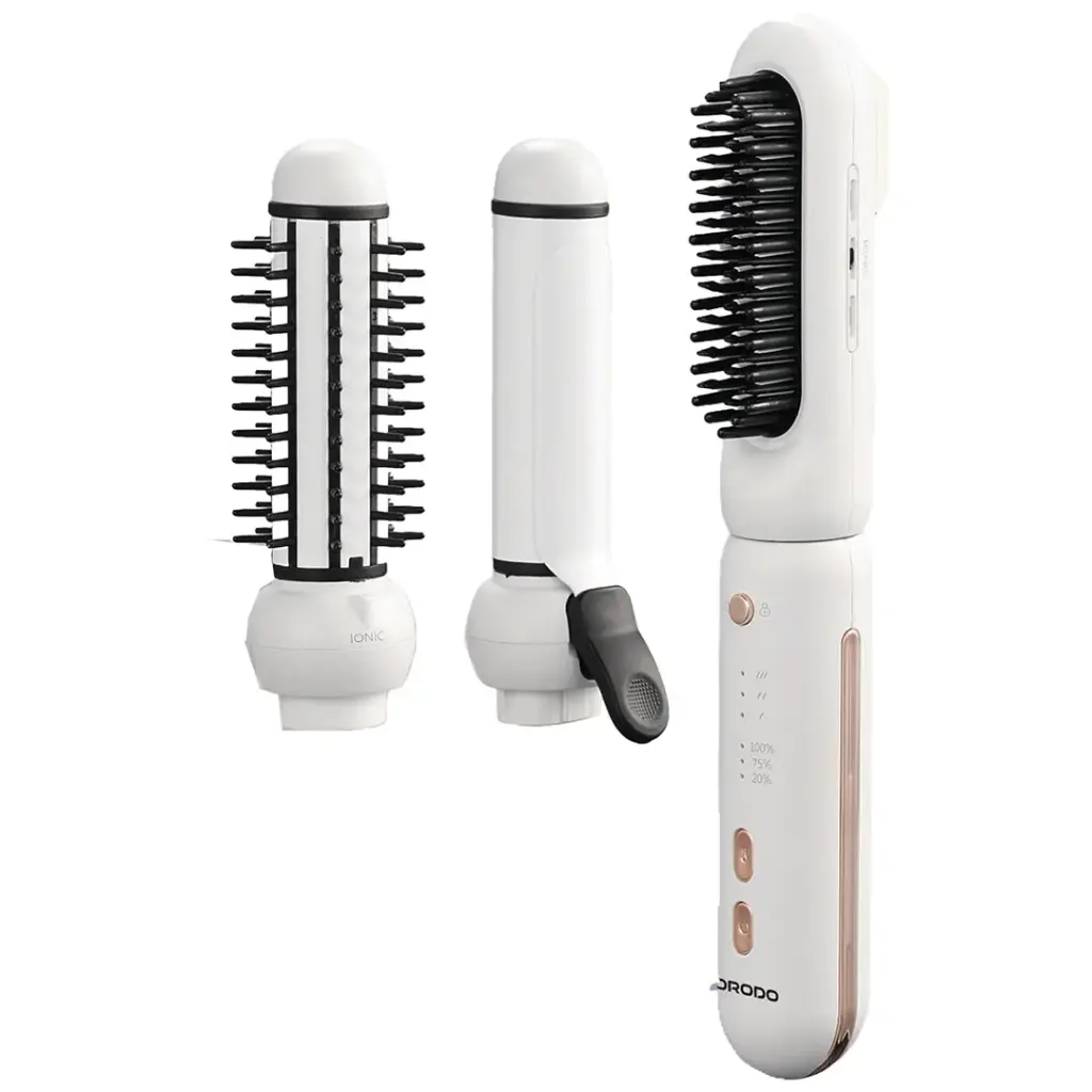 Porodo 3-in-1 Cordless Hair Styling Tool White Qatar