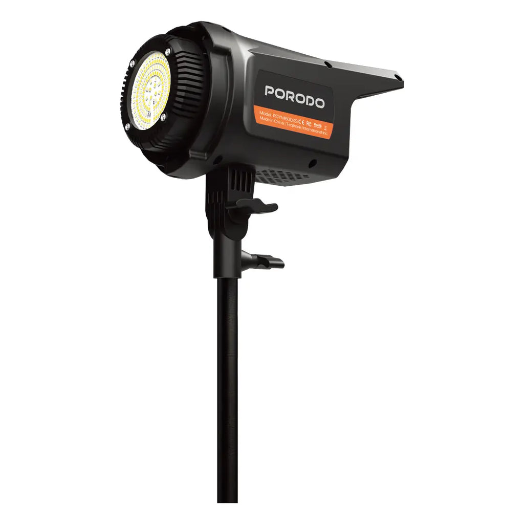 Porodo Cannes Studio LED Light Black Front View