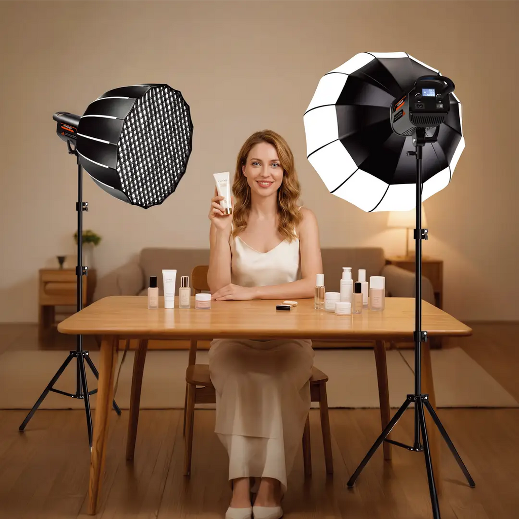 Porodo Cannes Studio Professional Live Photography Light Black Qatar