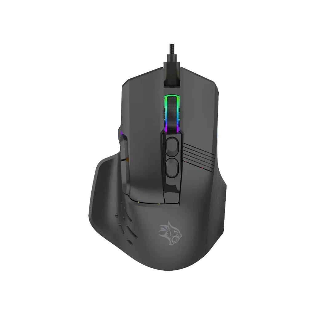 Porodo Gaming 9D Wired Mouse DPI 12800 with 13 Modes RGB Light - Black Porodo Gaming 9D Wired Mouse DPI 12800 with 13 Modes RGB Light - Black