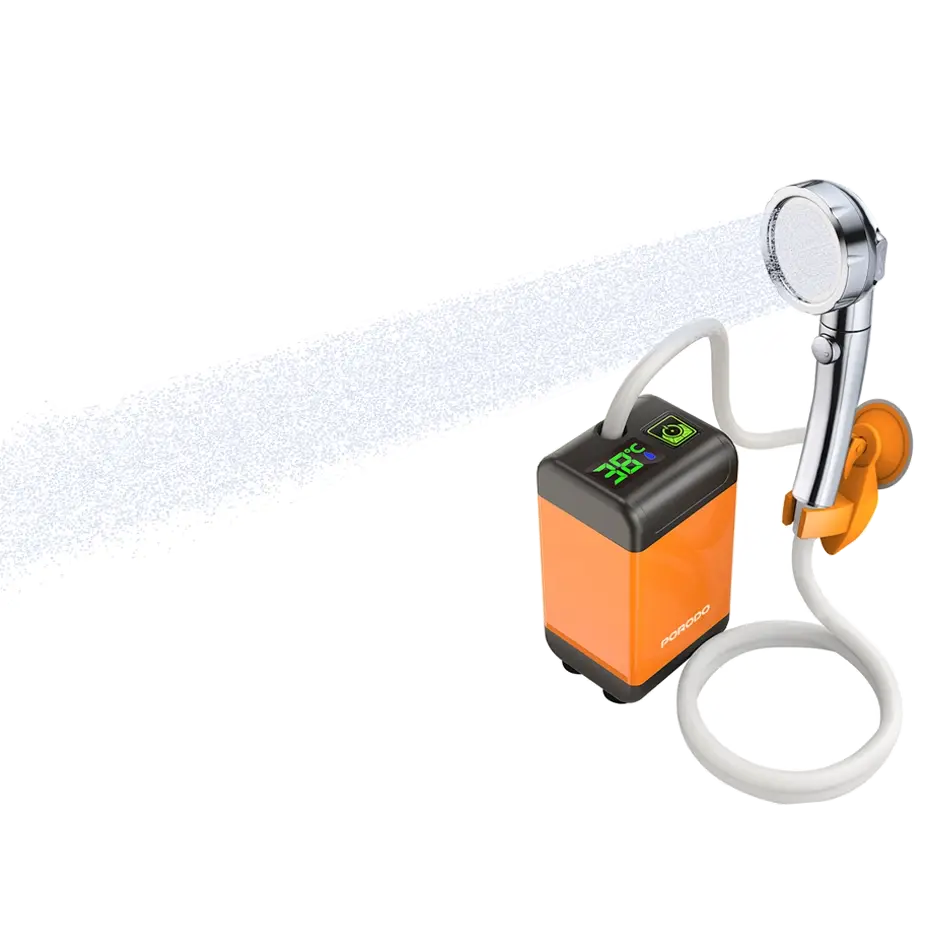 Porodo Lifestyle Portable Electric Shower Pump - Orange Porodo Lifestyle Portable Electric Shower Pump - Orange