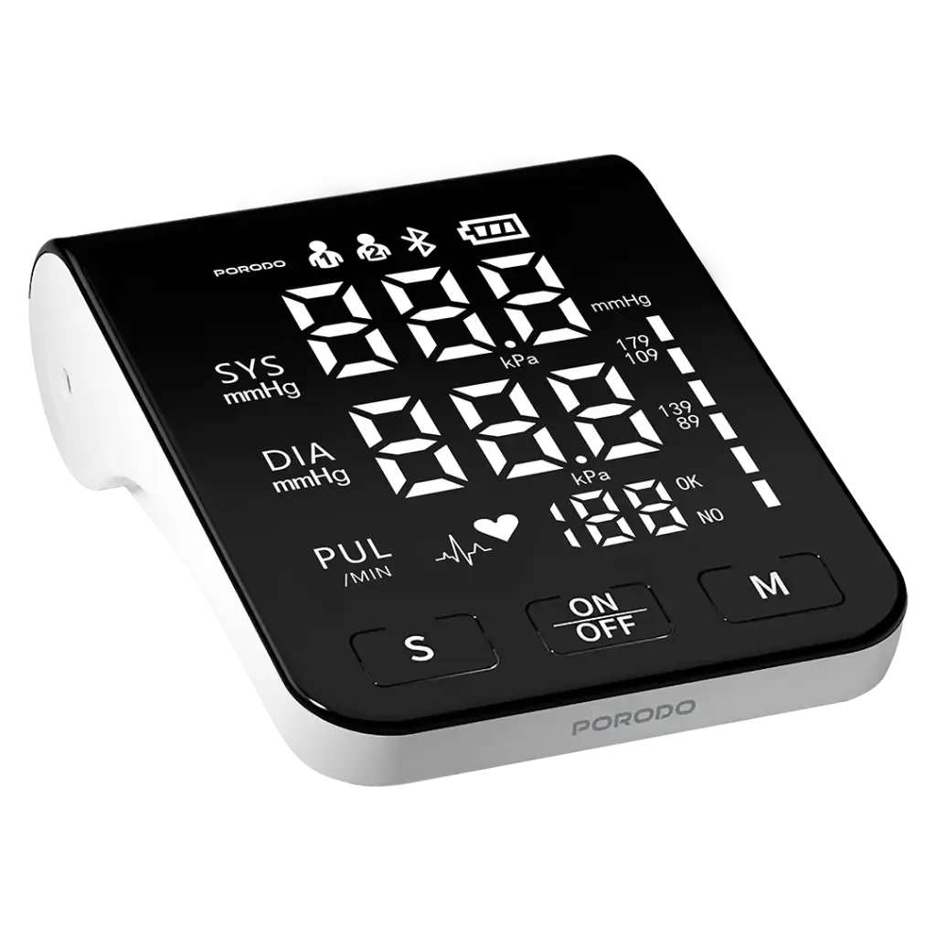 Porodo LiveOn Digital Blood Pressure Monitor with Dual User Memory Qatar