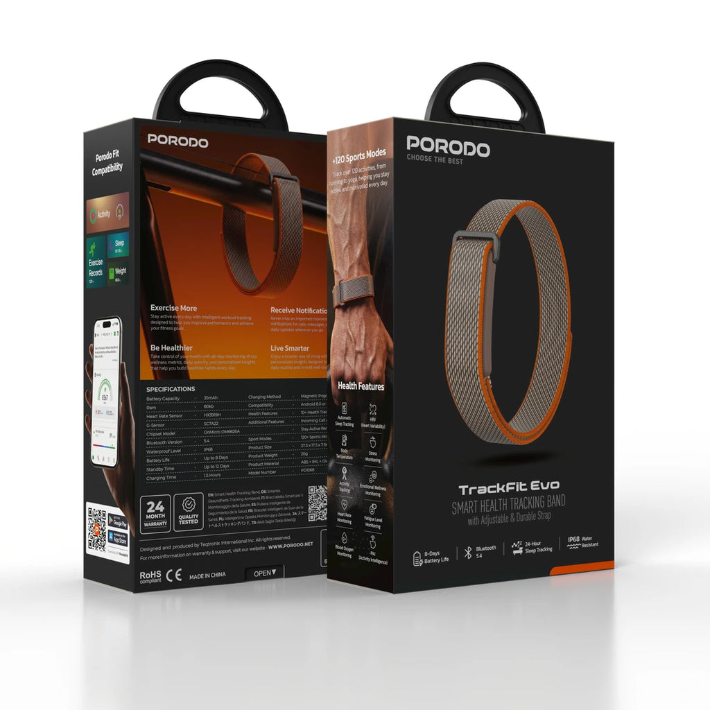 Porodo TrackFit Evo Smart Health Band Available in Qatar