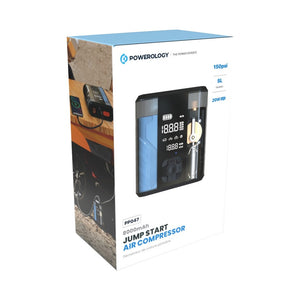 ضاغط هواء Powerology 8800mAh Jump Start - شفاف