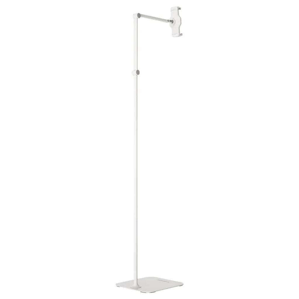 Powerology Multi-Joint Floor Stand Metal Base Phone & Tablet - White Powerology Multi-Joint Floor Stand Metal Base Phone & Tablet - White