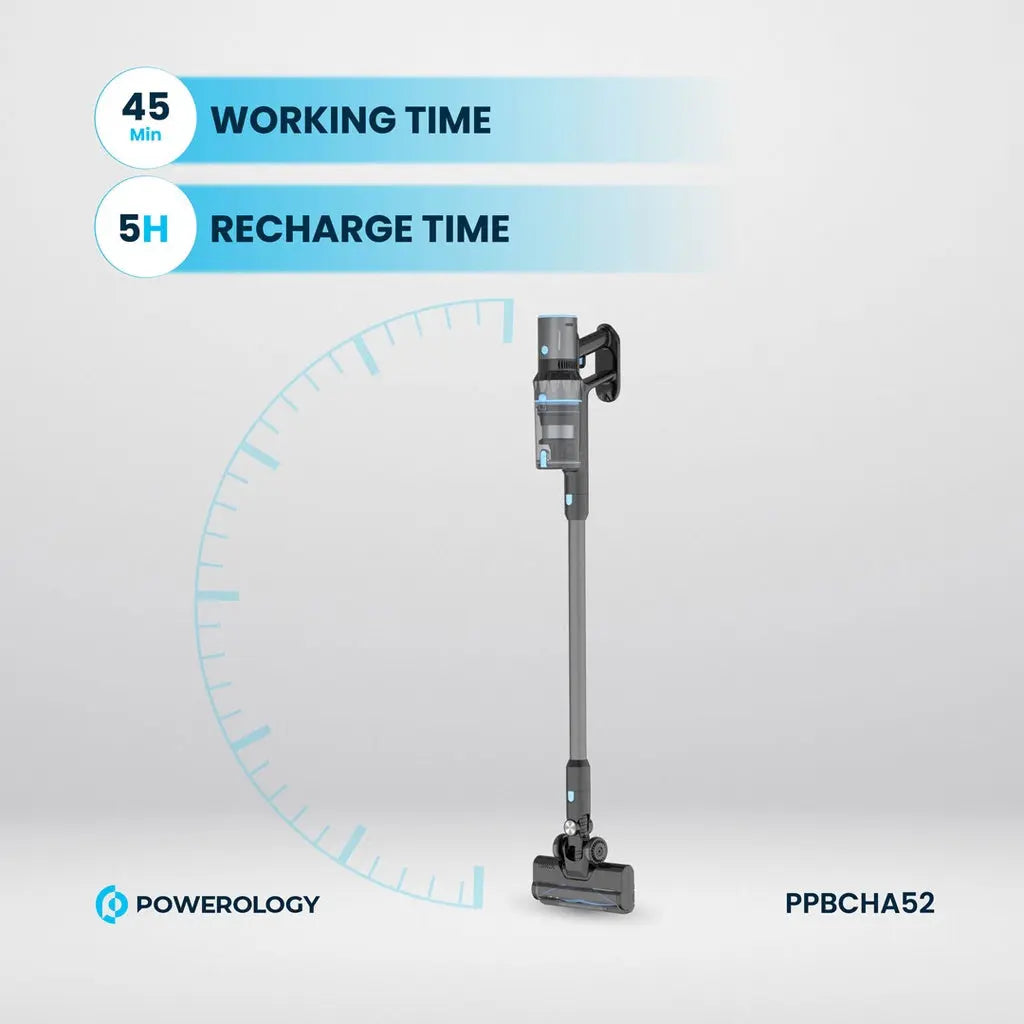 Powerology Cordless Stick Vacuum - Black Powerology Cordless Stick Vacuum - Black