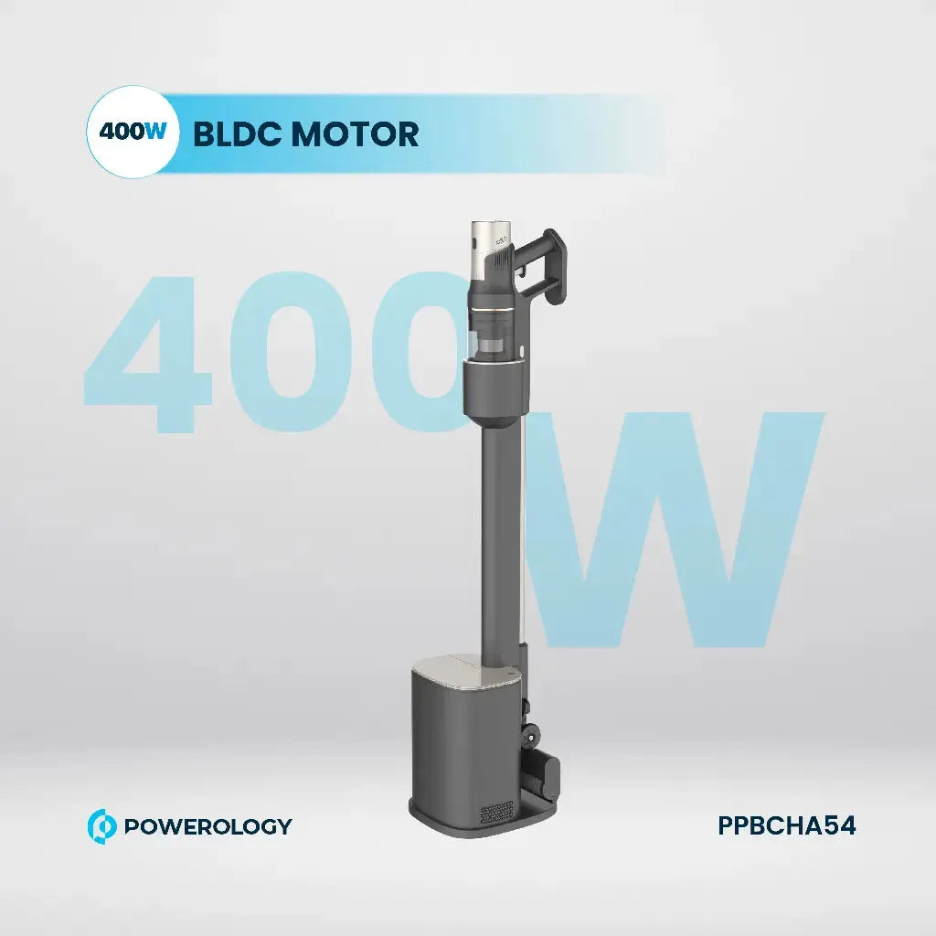Powerology Cordless Vacuum Auto-Disposal Charging - Black Powerology Cordless Vacuum Auto-Disposal Charging - Black