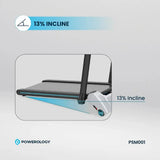 Powerology Incline Folding Treadmill - Black Marhaba International