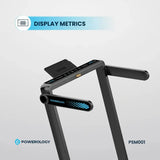 Powerology Incline Folding Treadmill - Black Marhaba International