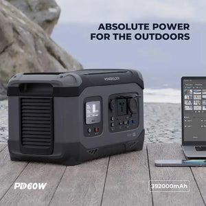 Powerology 392000mAh 1300W Portable Power Generator PD 60W - Black