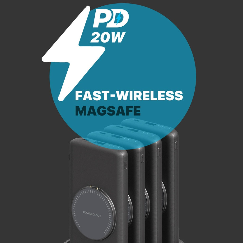 Powerology 4 in 1 Station 10000mAh PD 100W QC Wireless Power Bank Powerology 4 in 1 Station 10000mAh PD 100W QC Wireless Power Bank