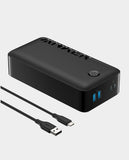 باور بانك Anker 347 PowerCore بسعة 40000 مللي أمبير في الساعة | 30 وات | 2x USB-A | 2x USB-C | A1377H11 - أسود 