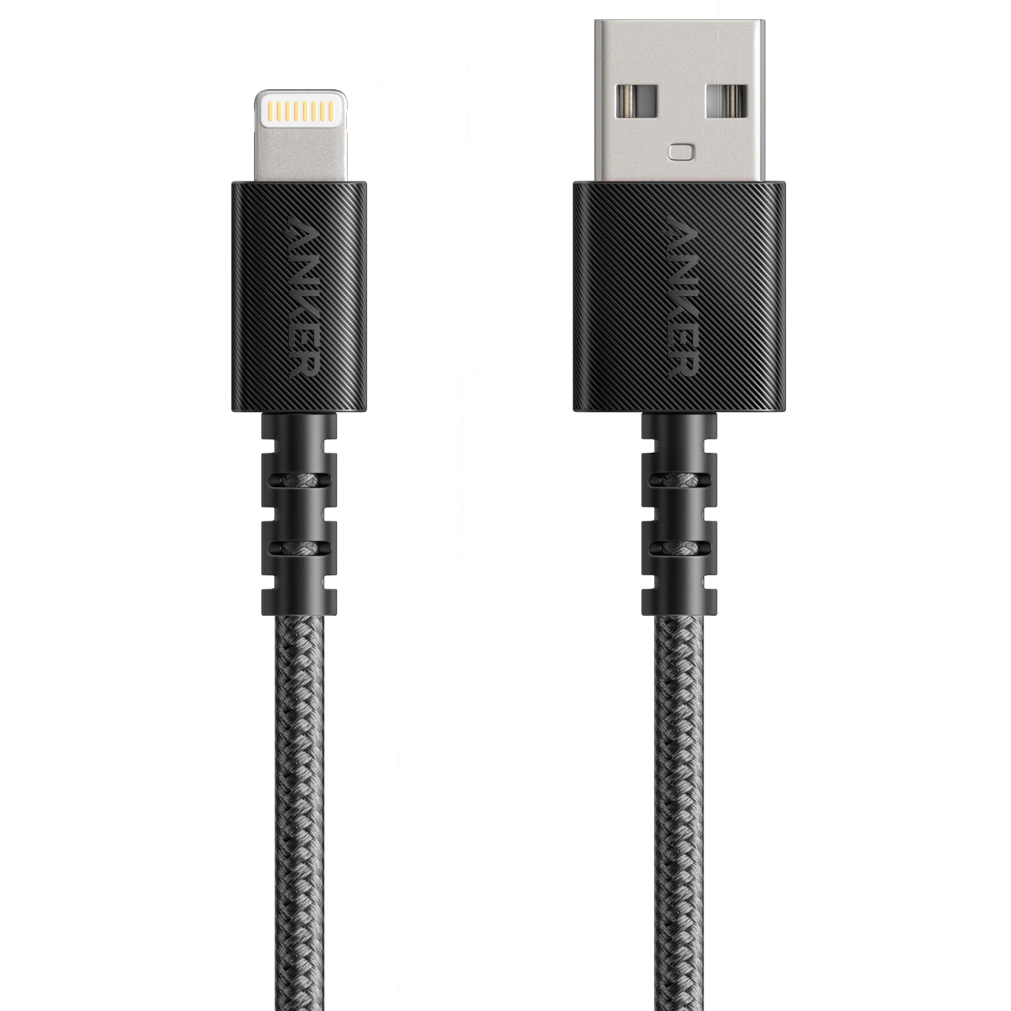 كابل Anker Powerline Select+ USB-A مع موصل Lightning بطول 3 أقدام (A8012h12) - أسود