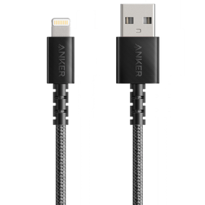 كابل Anker Powerline Select+ USB-A مع موصل Lightning بطول 3 أقدام (A8012h12) - أسود