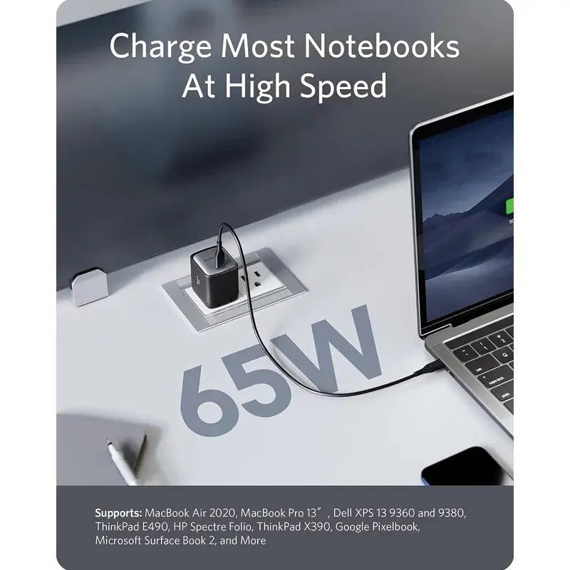 Anker USB C Charger, 715 Charger (Nano II 65W)A2663K11 Anker USB C Charger, 715 Charger (Nano II 65W)A2663K11