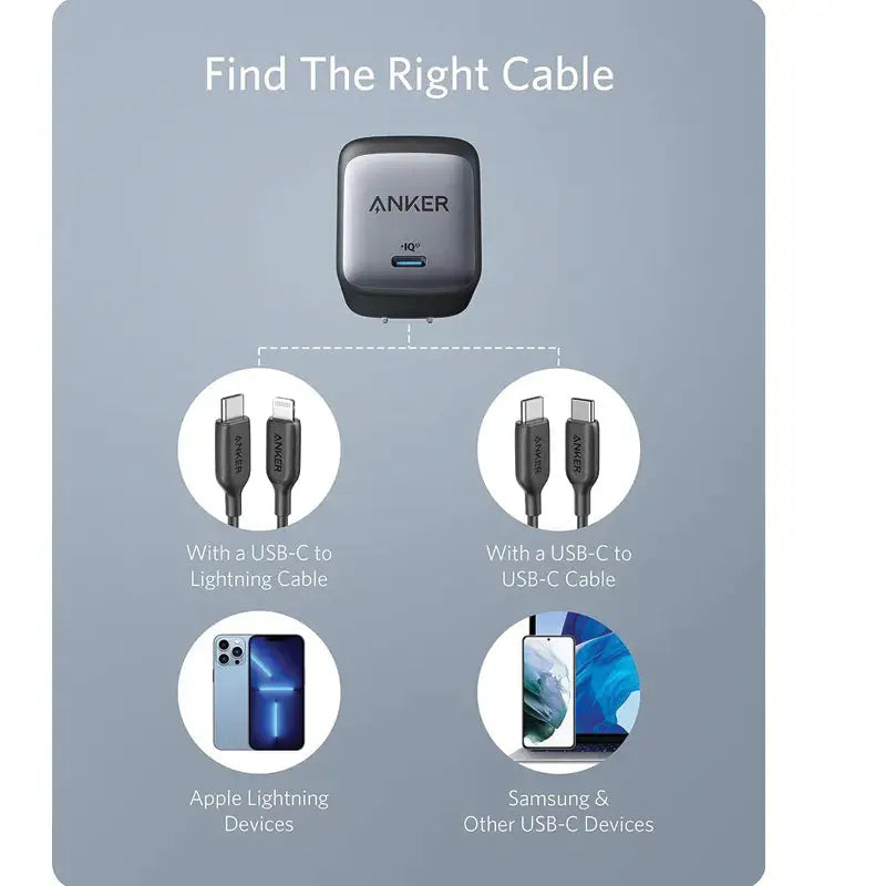 Anker USB C Charger, 715 Charger (Nano II 65W)A2663K11 Anker USB C Charger, 715 Charger (Nano II 65W)A2663K11