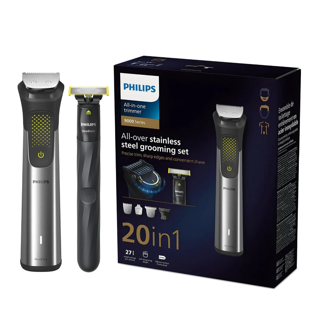 Philips Series 9000 All-in-One 20-in-1 Grooming Kit for Face, Head & Body