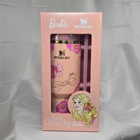 Barbie x Stanley Tumbler Just Peachy 40 oz Quencher New Barbie x Stanley Tumbler Just Peachy 40 oz Quencher New