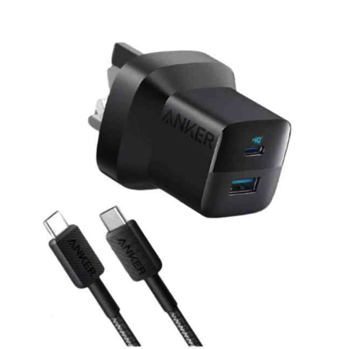 Anker 323 Charger With USB-C To USB-C Cable Black (B2331K11)