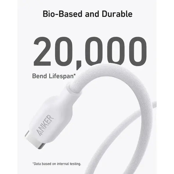 Anker 542 USB-C to Lightning 3ft Bio-Based Cable – (A80B1H11) Anker 542 USB-C to Lightning 3ft Bio-Based Cable – (A80B1H11)