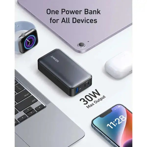 Anker 533 PowerCore 30W 10000mAh Power Bank A1256H11 - Black Anker 533 PowerCore 30W 10000mAh Power Bank A1256H11 - Black