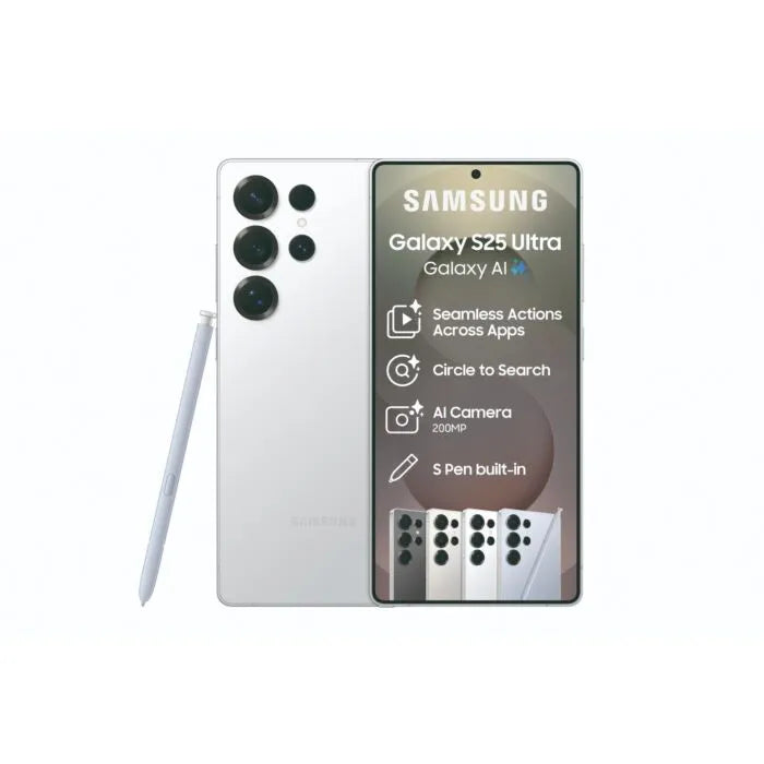 Samsung Galaxy S25 Ultra 5G 256GB + 12GB Titanium White Silver Samsung Galaxy S25 Ultra 5G 256GB + 12GB Titanium White Silver